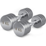 Гантель UNIX FIT PRO круглая хромированная 8 кг, 2 шт. DBRND8PCEx2